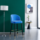 Cody 時尚實木布藝高腳吧椅